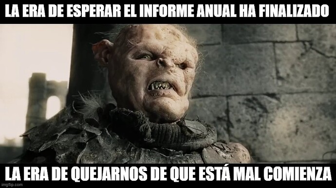 NEC Meme informe anual mal